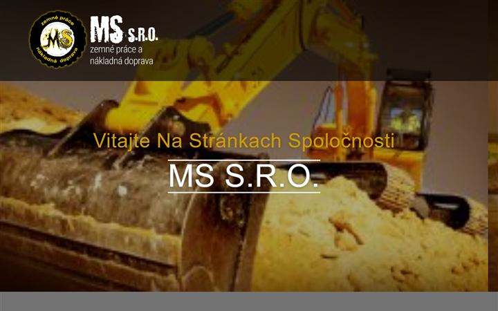 Náhľad webu MS s.r.o. z Príboviec