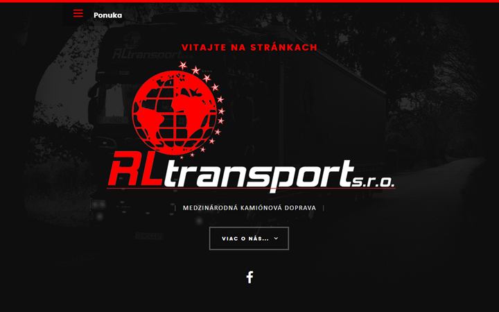 Náhľad webu RLtransport